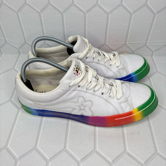 Converse All Star Men's Golf Le Fleur x One Star Ox Rainbow Size 10 - Picture 4 of 11